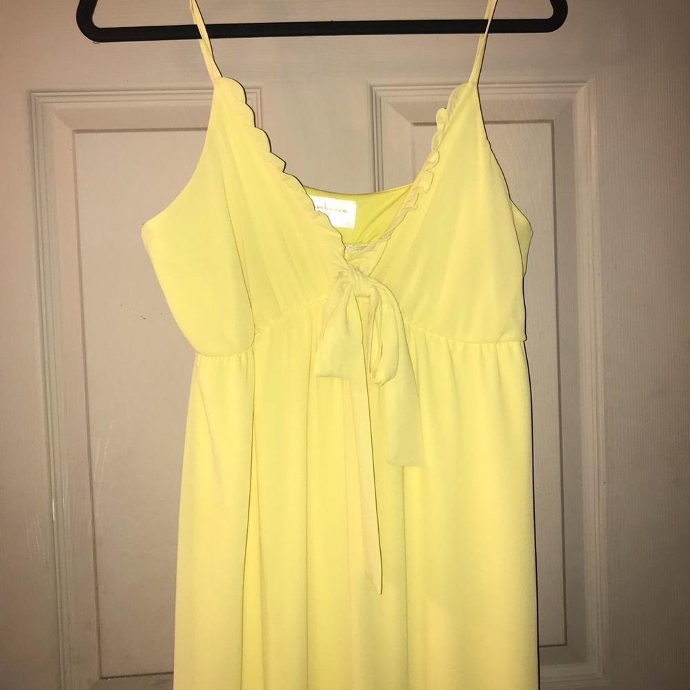 Pastel Yellow Bridesmaid Dress
